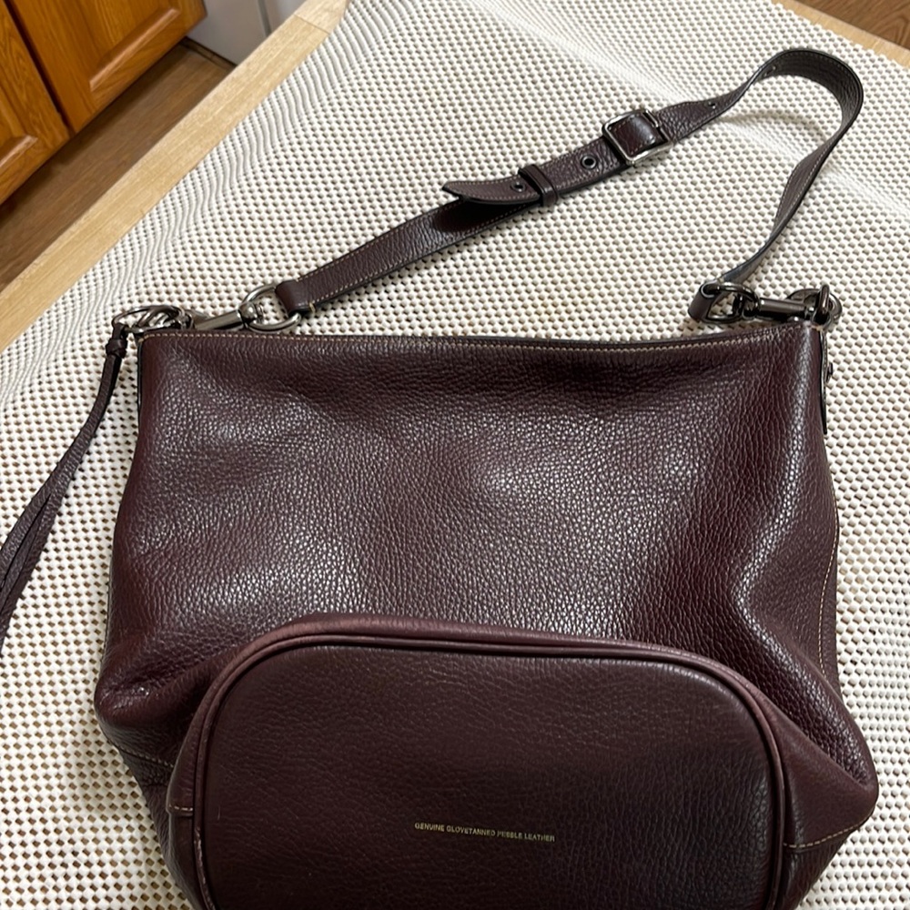Coach Oxblood Pebble Duffle Purse
